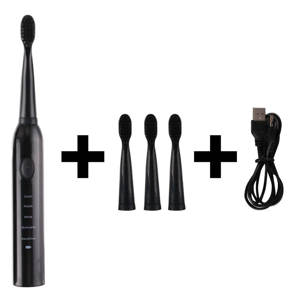 

Electric Toothbrush Rechargeable Toothbrush Sonic Shock Automatic Soft Toothbrush Waterproof Usb Charging