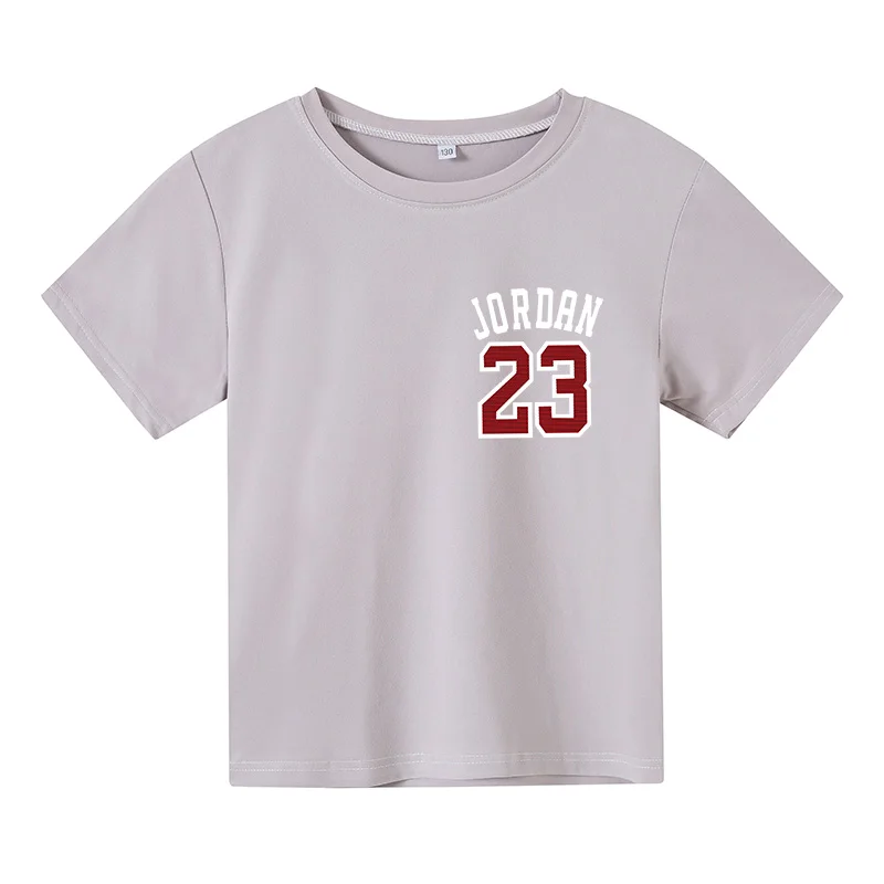 

Street Style Jordan 23 Cool Printed Kids T-Shirt Top Cartoon Undershirt Clothing Fashion Collar Top Summer