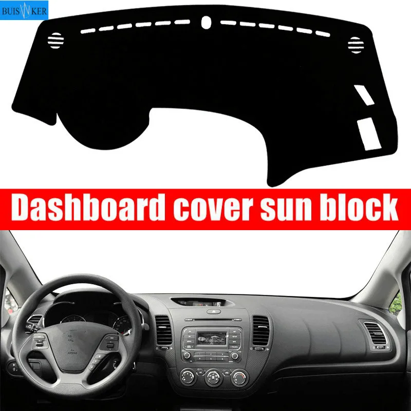 

Car Dashboard Cover Pad Mat Dash Sun Shade Instrument Carpet Accessories For Kia Cerato Forte K3 2013 2014 2015 2016 2017 2018