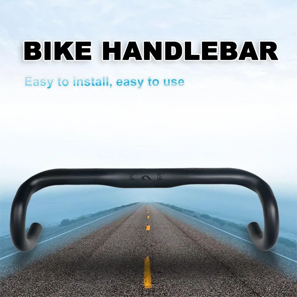 

38/40/42/44cm Lightweight Carbon Fiber Bicycle Bent Handlebar Drop Handle Bar Non-slip For Road Bike Cycling Accessories Parts