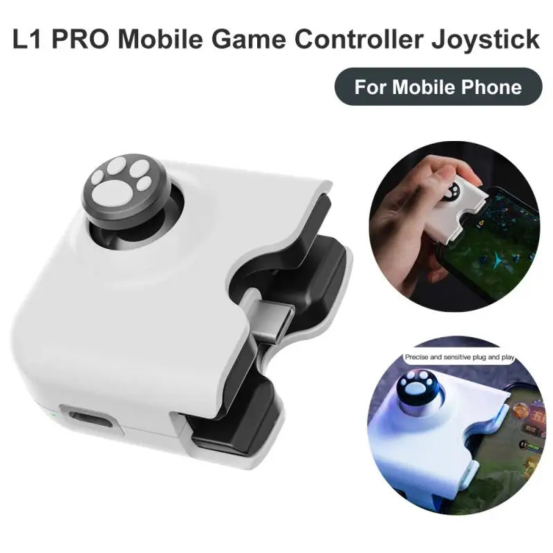

Thumb Stick Game Controller Type-C Mobile Gamepad For Android IOS Smart Phone Tablet Joystick Grip Rocker With Charging Port