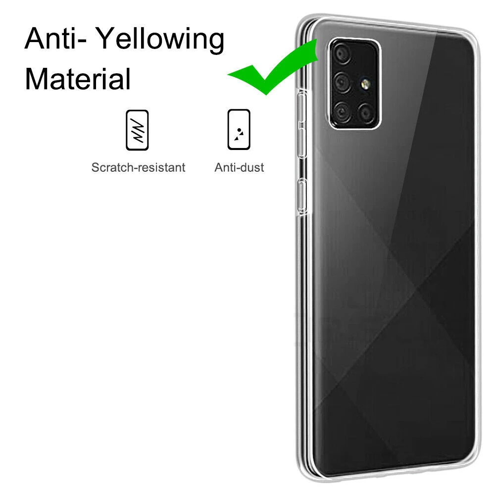 Мягкий прозрачный чехол из ТПУ для телефона Samsung Galaxy S20 Ultra S10 Plus S9 S8 A51 A71 A21S A31 A10 A20 A40