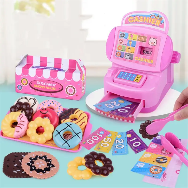 

Simulation Selling Doughnuts Shop Dessert Pretend Play Early Education Toy A2UB