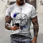 Мужская футболка с круглым вырезом и 3D принтом, Повседневная футболка с коротким рукавом, Спортивная, летняя, 2021, с флагом России, мужская повседневная модная новинка