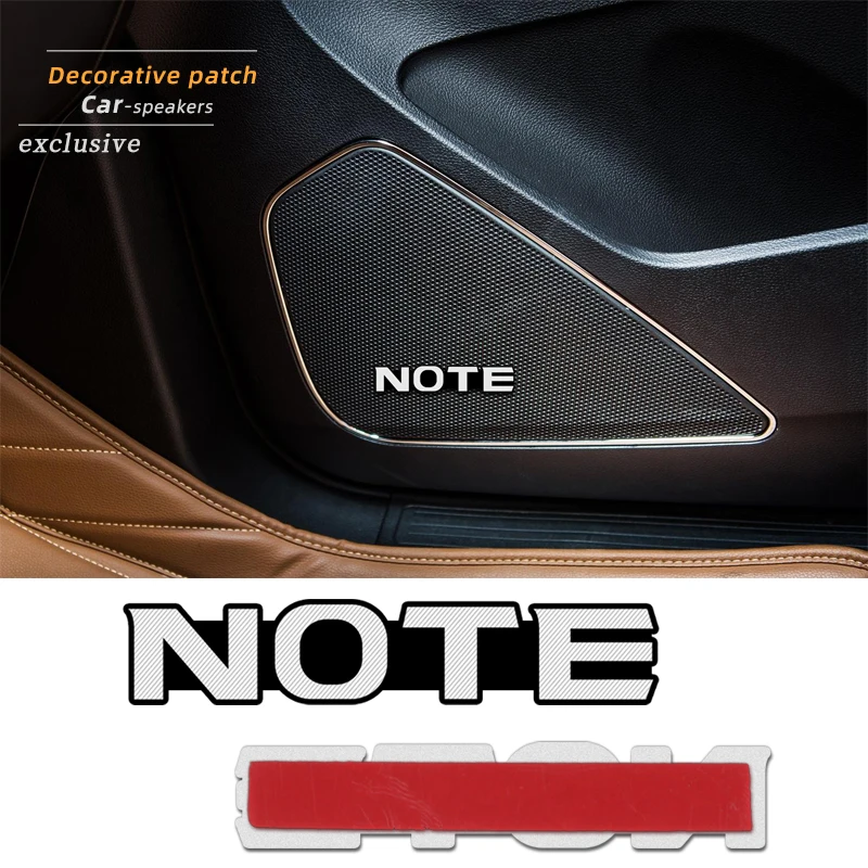 4 шт. 3D алюминиевый динамик стерео значок эмблема наклейка для Nissan NOTE E11 E12