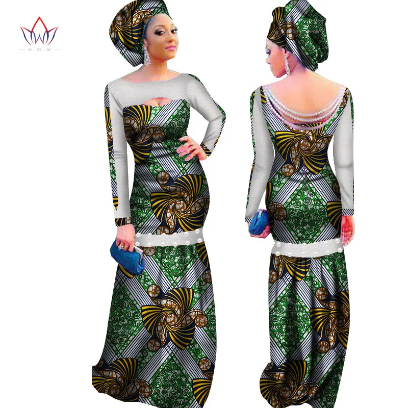 African Party Dresses for Women New Arrival Backless Pearl Women Formal Occasion Dress Africa Evening Gowns for Women WY3014