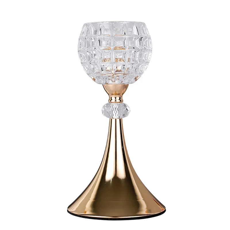 Новый металлический Хрустальный Стеклянный Подсвечник чайный светильник