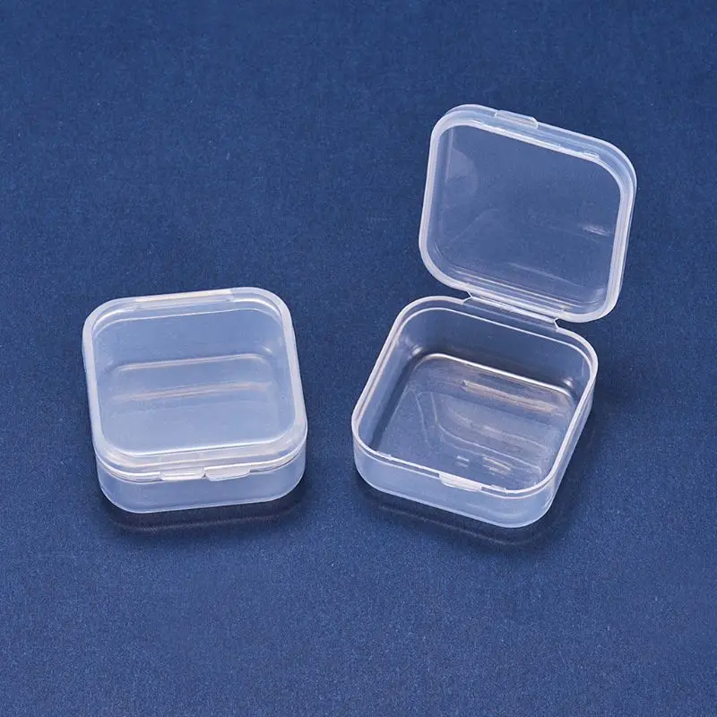 

18pcs Clear Transparent Plastic Storage Box with Lid Pharmacy Drug Classification Jewelry Case Screw Beads Container 87HB