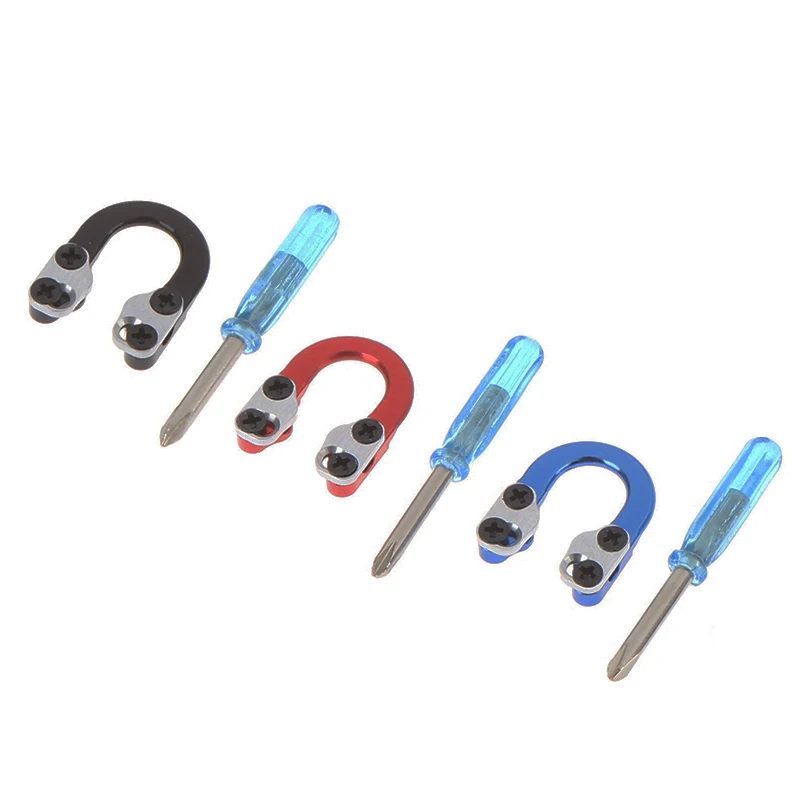 Металлическое D-образное кольцо для стрельбы из лука алюминиевый U-образный