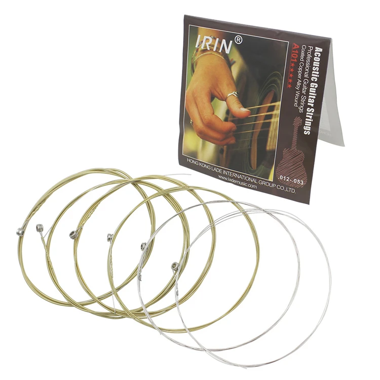 Stainless Steel Strings 1st-6th(.010-.047) 6pcs Acoustic Guitar A101 | Спорт и развлечения