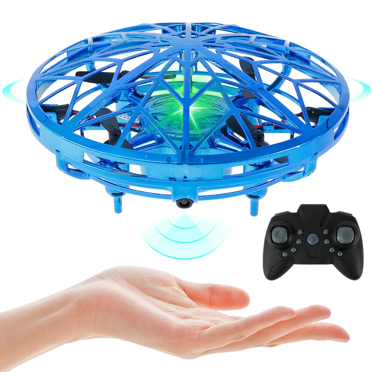 

UFO Mini Drone Flying Aircraft Toy for Kids Hand Operated Mini Drone with USB Rechargeable UFO Flying Ball Toys Kids Adults Gift