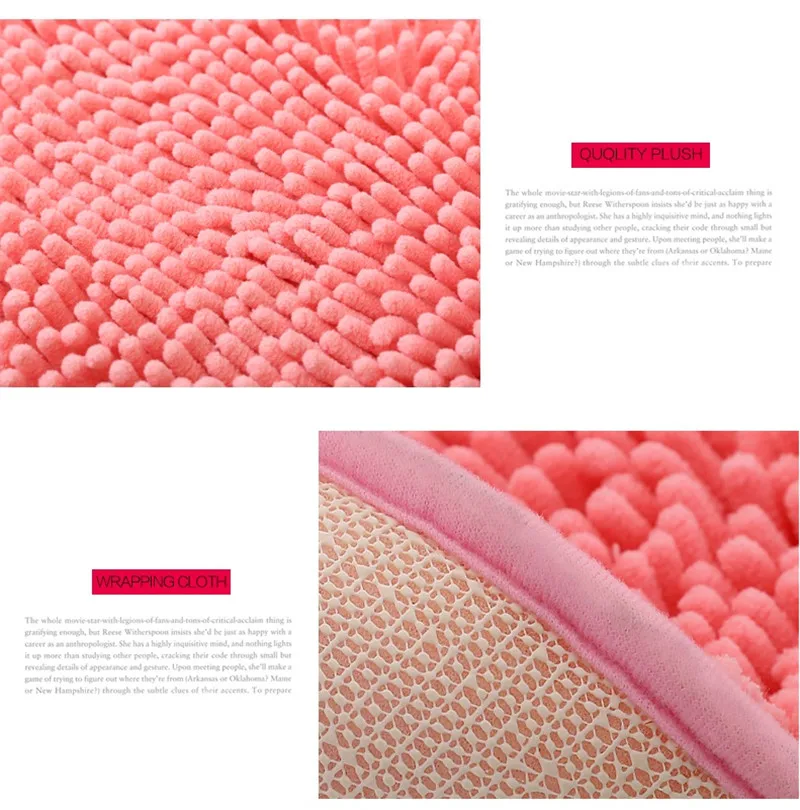 Пушистые коврики в форме сердца из синели для ванной комнаты спальни ковры