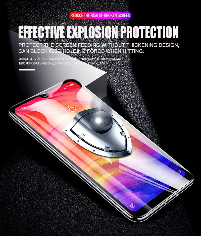 20D Защитная Гидрогелевая пленка полное покрытие для Xiaomi Redmi Note 8 5 7 Pro 4x Защита экрана для Xiaomi Redmi 7 7a пленка не стекло