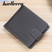 mens wallet cowhide short zipper buckle wallet new wallets fashion casual coin purse card holders pockets luxury designer bags