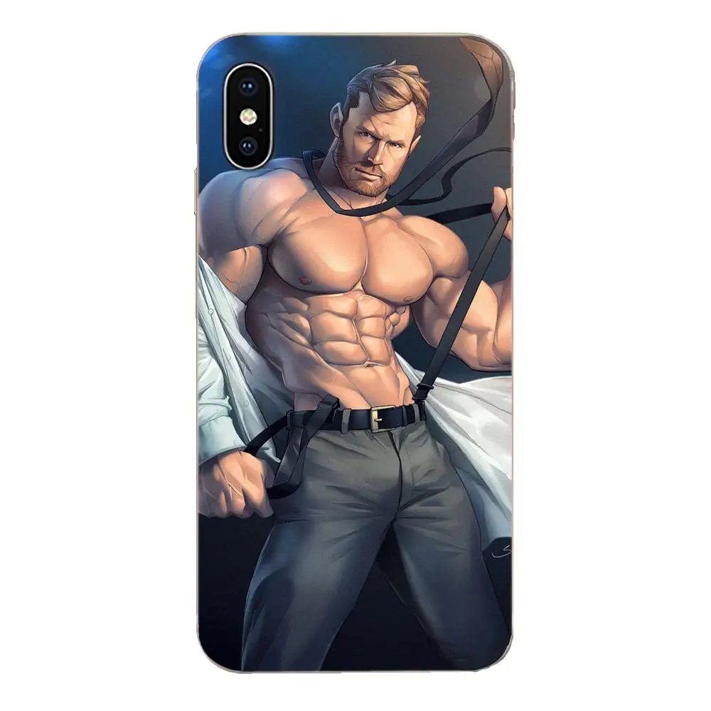 Темный комикс сексуальный фитнес мускулистой человек для Apple iPhone 11 Pro X XS Max XR 4 4S 5 5C