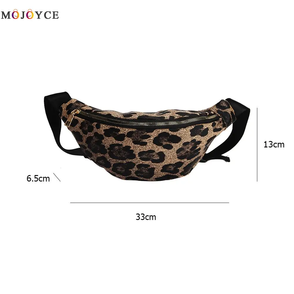 

Vintage 2020 Women Animal Pattern Fanny Waist Packs Fashion PU Leather Ladies Chest Bag Zipper Messenger Crossbody Bags