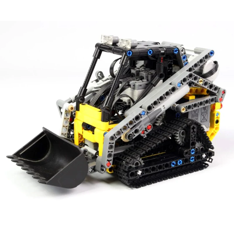 Компактный гусеничный погрузчик MOC строительные блоки кирпичи конечная модель