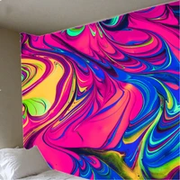 psychedelic colorful tapestry hippie wall bedroom bedside background wall cloth house renovation cover wall cloth