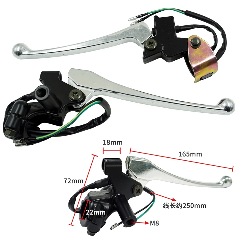 

22mm 7/8 Inch ATV Handle Brake Lever Assembly Clutch Levers For 49cc 50cc 70cc 90cc 110cc Motorcycle Quad Taotao Pit Dirt Bikes