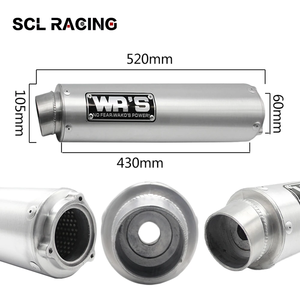 Alconstar 1 шт. Новый Универсальный мотоциклетный глушитель выхлопной трубы WRS Escape Moto