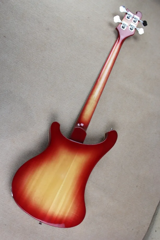 Новинка 2018 фабрика 4 струны Rickenback 4003 fireglo электрический бас прозрачная вишня Ricken