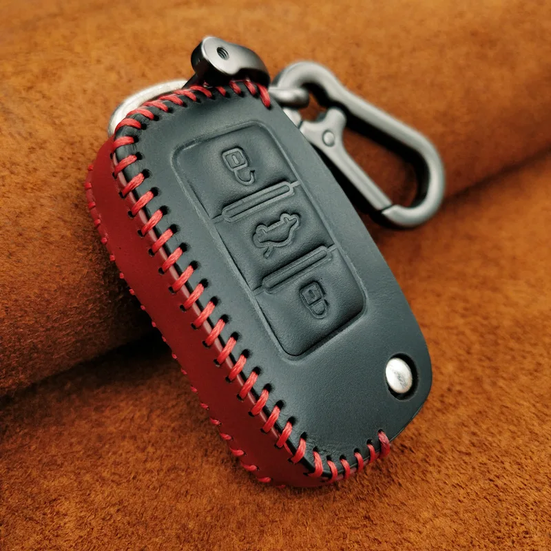 Чехол для автомобильного ключа из натуральной кожи чехол с дистанционным