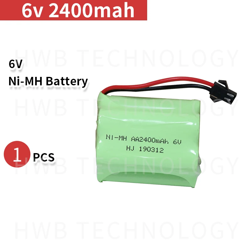 Аккумулятор 6v 2400mah ni mh bateria nimh аккумулятор Размер aa перезаряжаемый для освещения rc