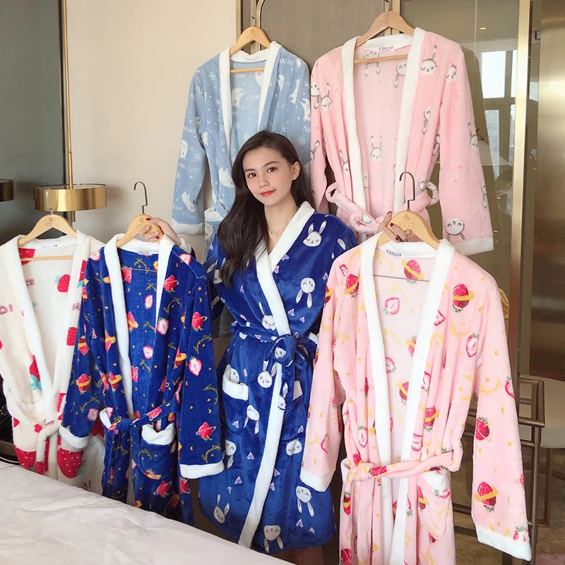 COLENFAISH мягкий фланелевый коралловый флисовый халат для влюбленных мужской