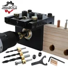 Набор направляющих для сверления отверстий 3 в 1, регулируемый фиксатор для деревообработки, с зажимом позиционирования, 6810 мм