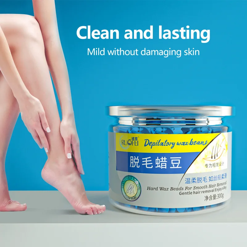 

300g Hard Wax Beans Wax Beads for Hair Removal Kit Shaving and hair removal Face Bikini Hot Film Hard Pellet wax for depilation