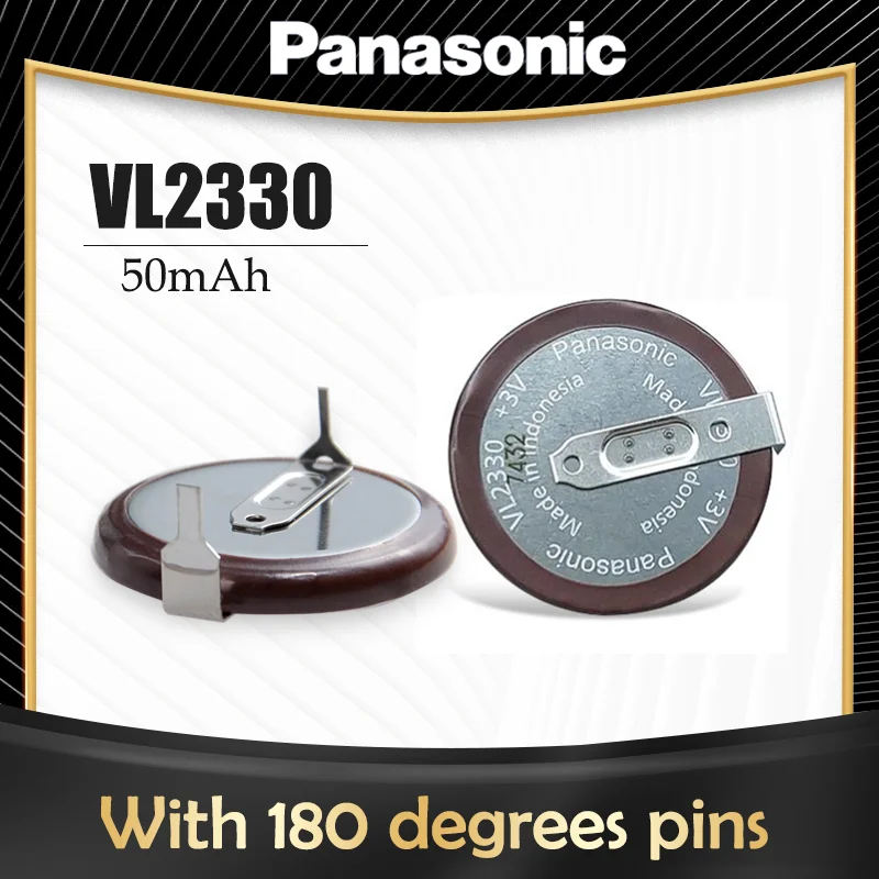 2 шт. 100% оригинальный Литиевый ПЕРЕЗАРЯЖАЕМЫЙ аккумулятор Panasonic VL2330 2330 3 в с