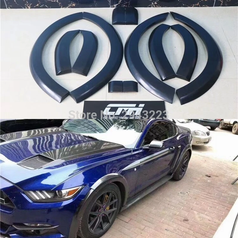 12 шт. неокрашенные матовые черные Автомобильные Брызговики для Ford MUSTANG 2015