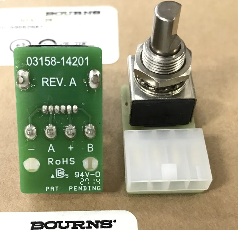 

360 degree infinite rotary potentiometer switch EM14A1B-502-L032N electrodeless potentiometer switch 5K