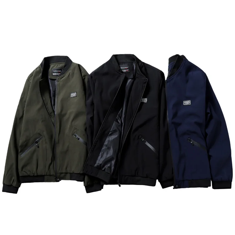 

Size 8XL Man Autumn Jacket Men Loose Fat Fashion Coat Casual baseball uniform Outwear Male Windbreaker Streetwear ,GA545