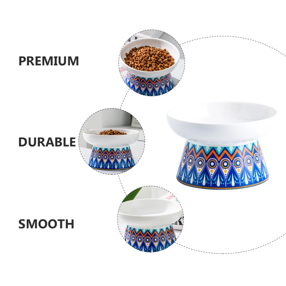 

1Pc Durable Delicate Pet Eating Bowl Decorative Bevel Pet Feeder Cage Accessory