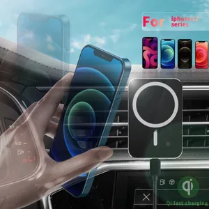 magnetic wireless car chargers for iphone 12 13 pro max phone induction charger stand 15w fast charging car holder for xiaomi 11 free global shipping
