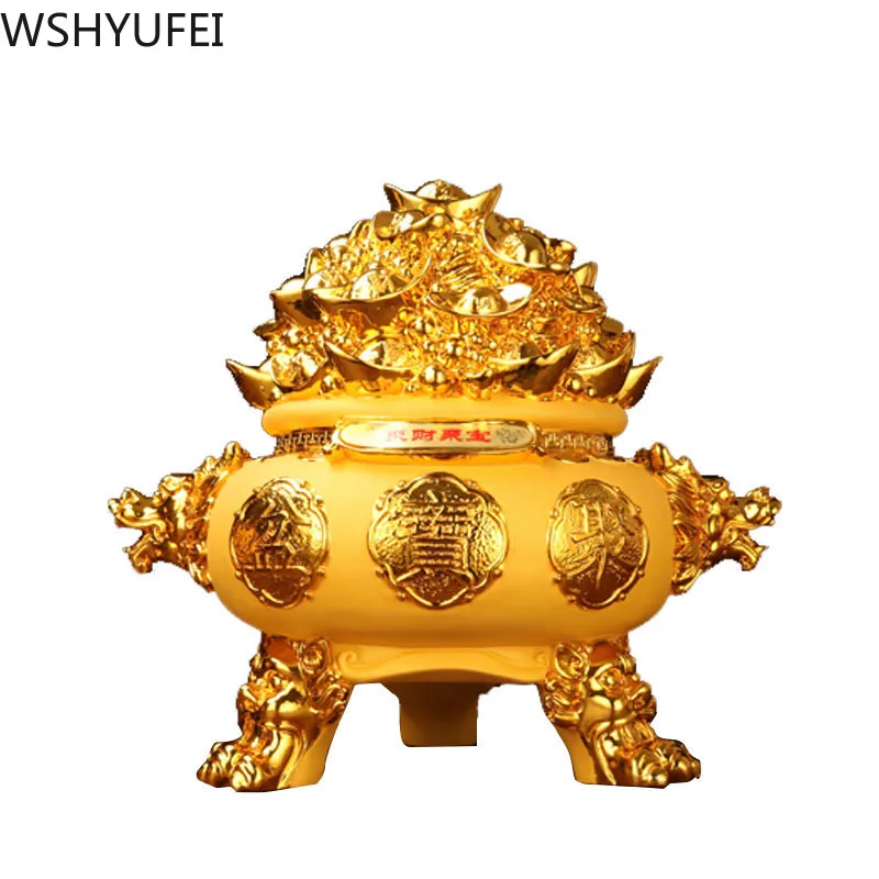 1pcs resin cornucopia creative home decoration feng shui crafts ornaments sculpture lucky gifts | Дом и сад