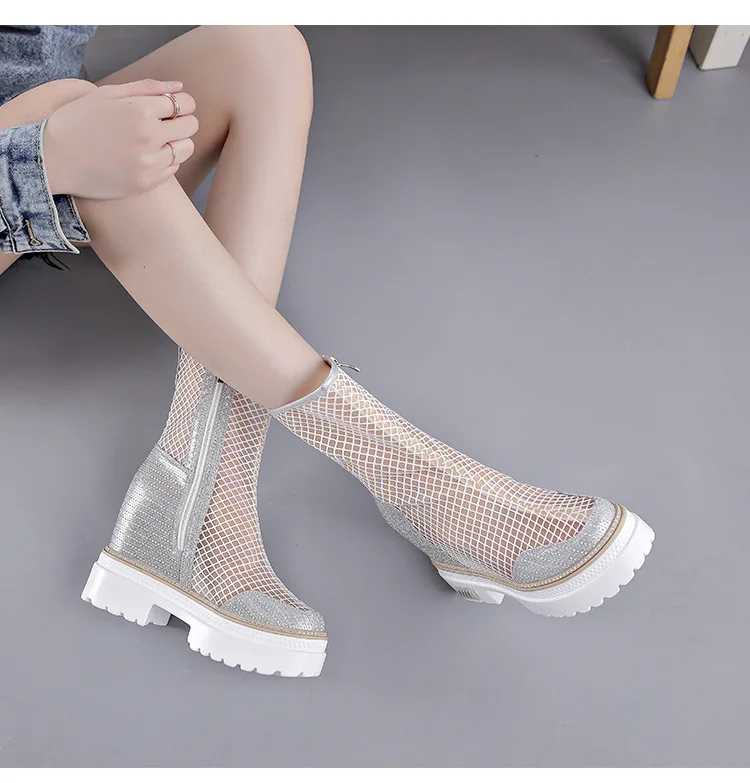 

Ботинки; Женские ботинки из сетчатого материала; Летние ботинки из сетчатого материала; Женская дышащая обувь