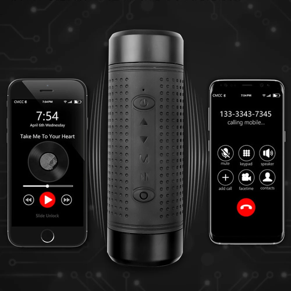 Беспроводная Bluetooth-колонка водонепроницаемая портативная уличная велосипедная