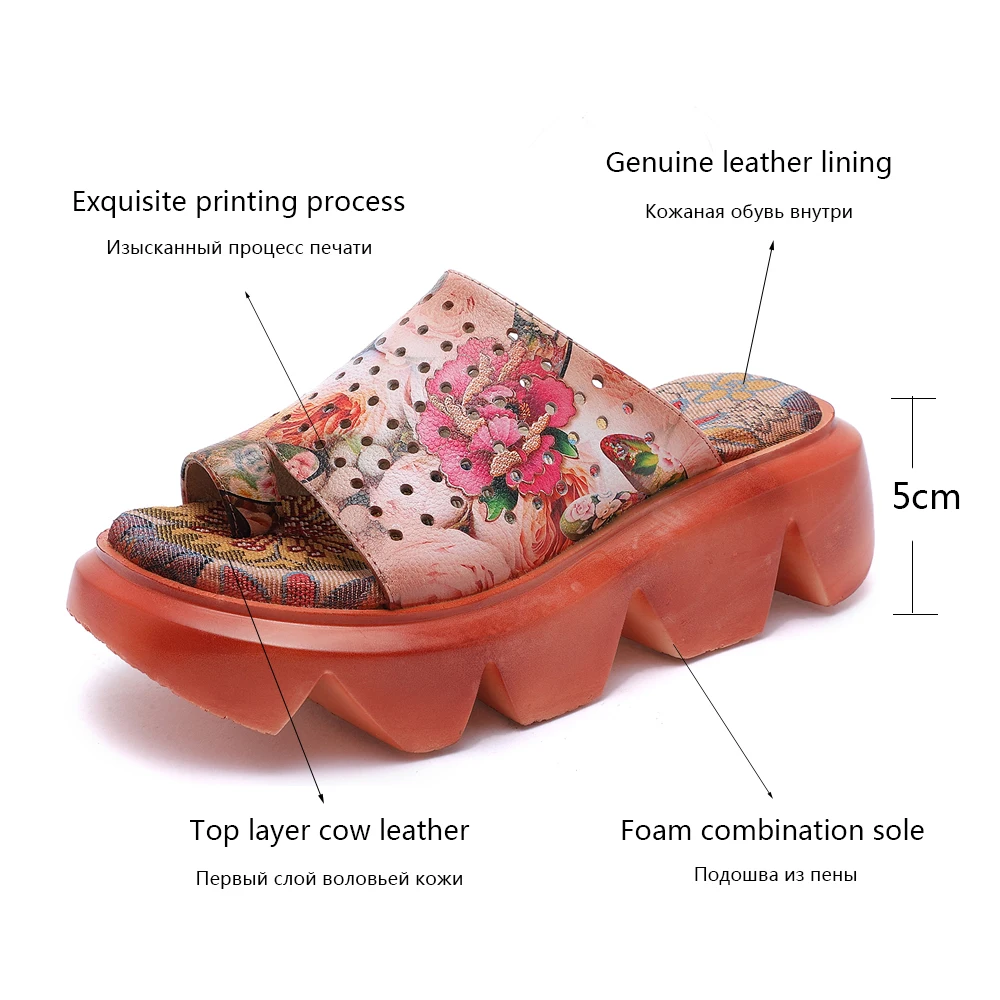 FVMX 2020 модные толстые нижние сандалии из натуральной кожи на высоком каблуке с