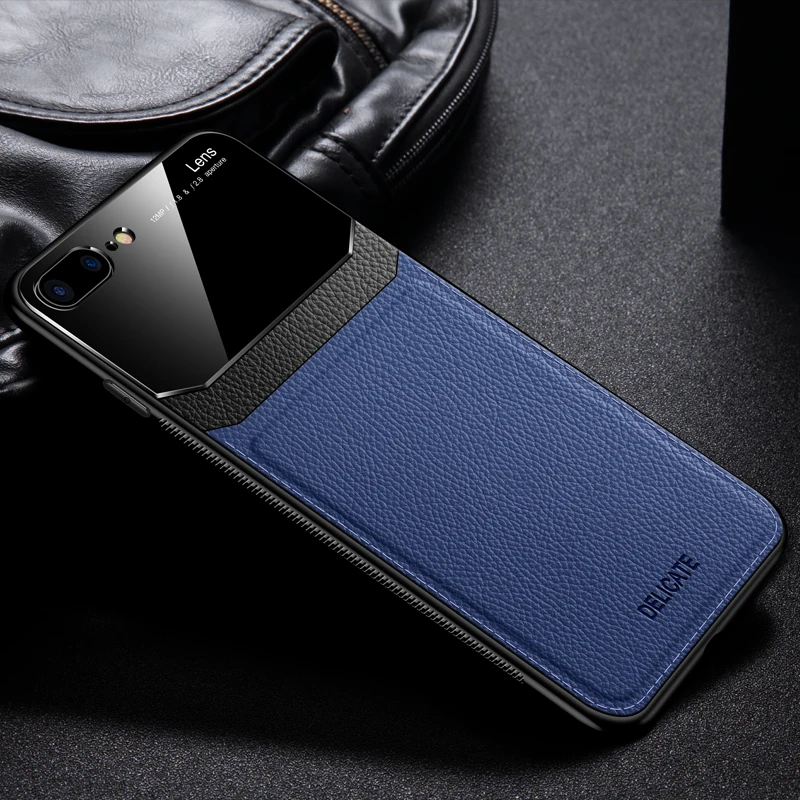 Blue Тонкий кожаный чехол с зернистой поверхностью для Xiaomi mi 9 9T Pro Кожаный Мягкий ТПУ силиконовый чехол s On Xio mi Red mi Note 8T 8 Pro 7 8a K20 K30 Coque - Цвет: Blue