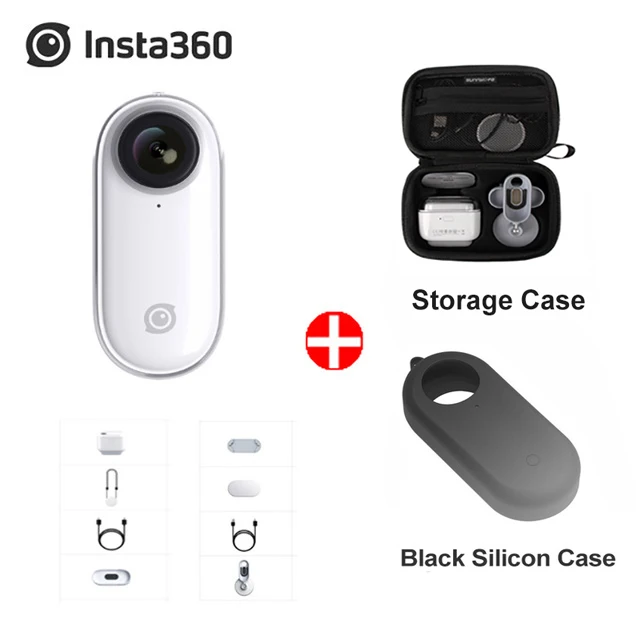 Insta360 Go 1080P видео Спортивная Экшн-камера FlowState Timelapse Hyperlapse camera PK Gopro Hero 7 Yi 4K DJI Osmo Action - Цвет: add case n shell