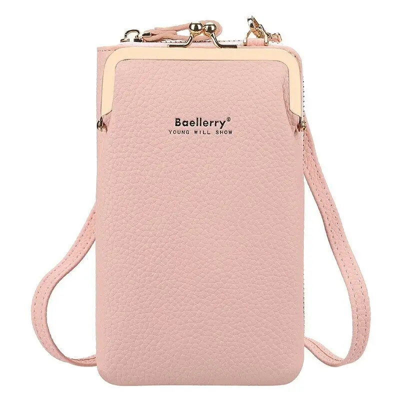 

Baellerry Wallets Fashion Women Mobile Phone Wallet Mini Zipper Messenger Crossbody Bag Ladies Purses Purses Crossbody
