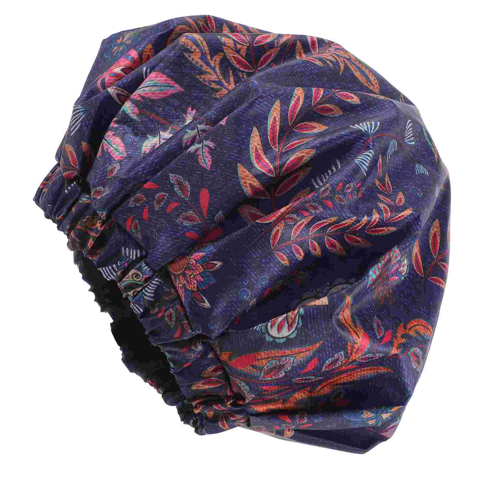 

1pc Waterproof Shower Caps Home Bathing Caps Men Bathing Caps Elastic Bath Hats