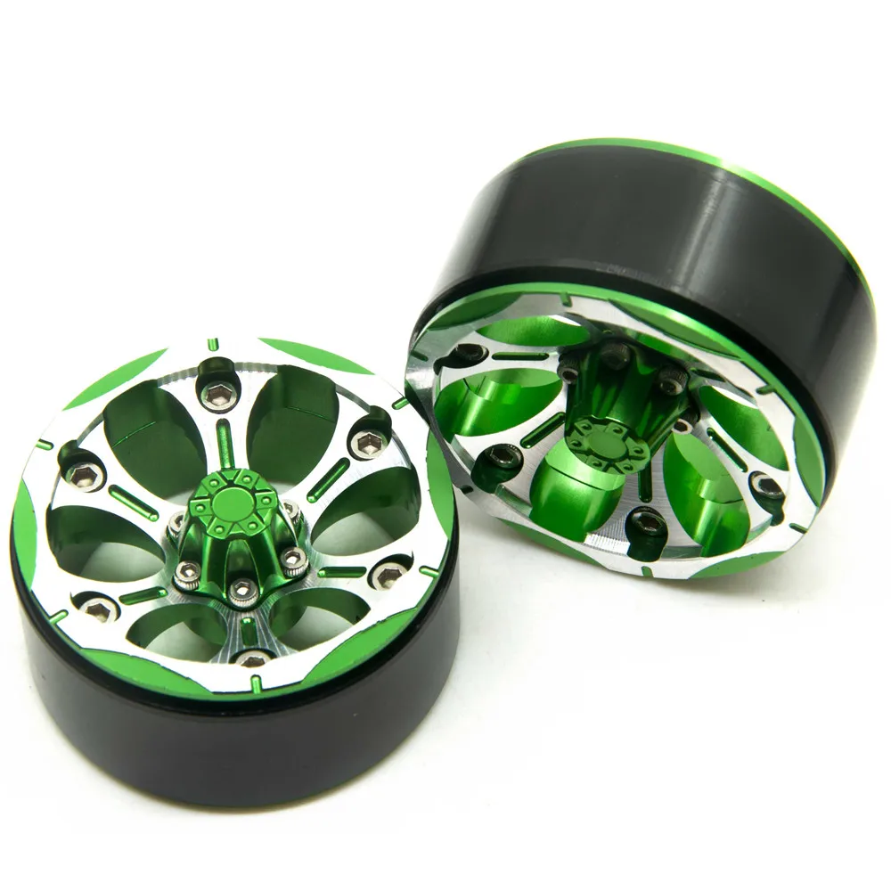 AXSPEED 4 шт./лот 1 9 ''Beadlock спицевые диски из сплава для Axial SCX10 1/10 RC Гусеничный