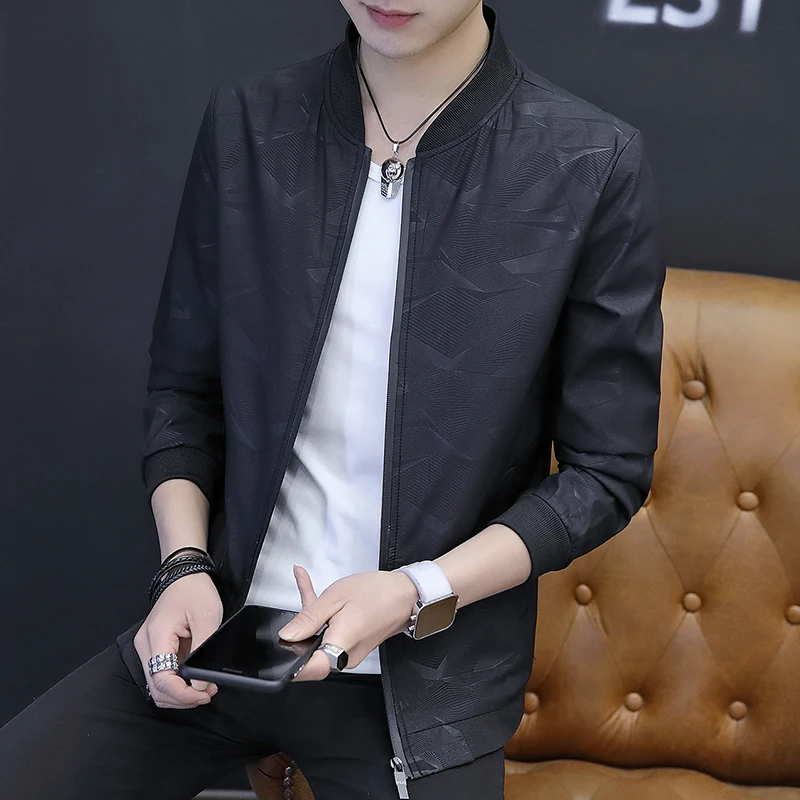 

New 2018 Jacket Men Fashion Casual Slim Mens Jacket Sportswear Bomber Jacket Mens jackets and Coats Plus Size M-3XL