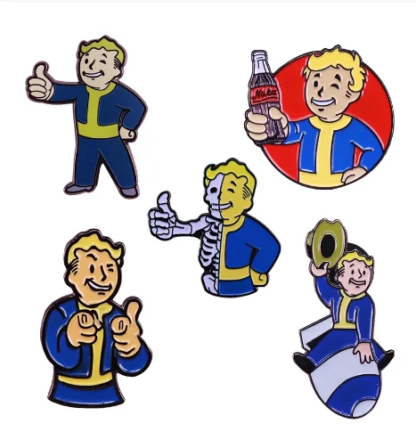 Брошь Fallout Vault Boy эмалированная брошь Nuka Cola в стиле бойфренда|Броши| |
