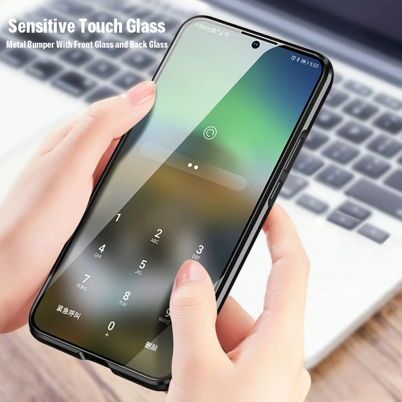 Магнитный металлический чехол с передним и задним стеклом для Redmi K20 Pro CC9 7A Xiaomi RedMi