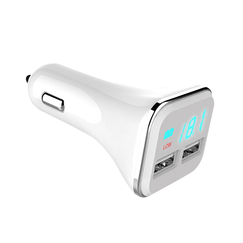 Зарядное устройство для автомобиля с двумя usb портами адаптер напряжения