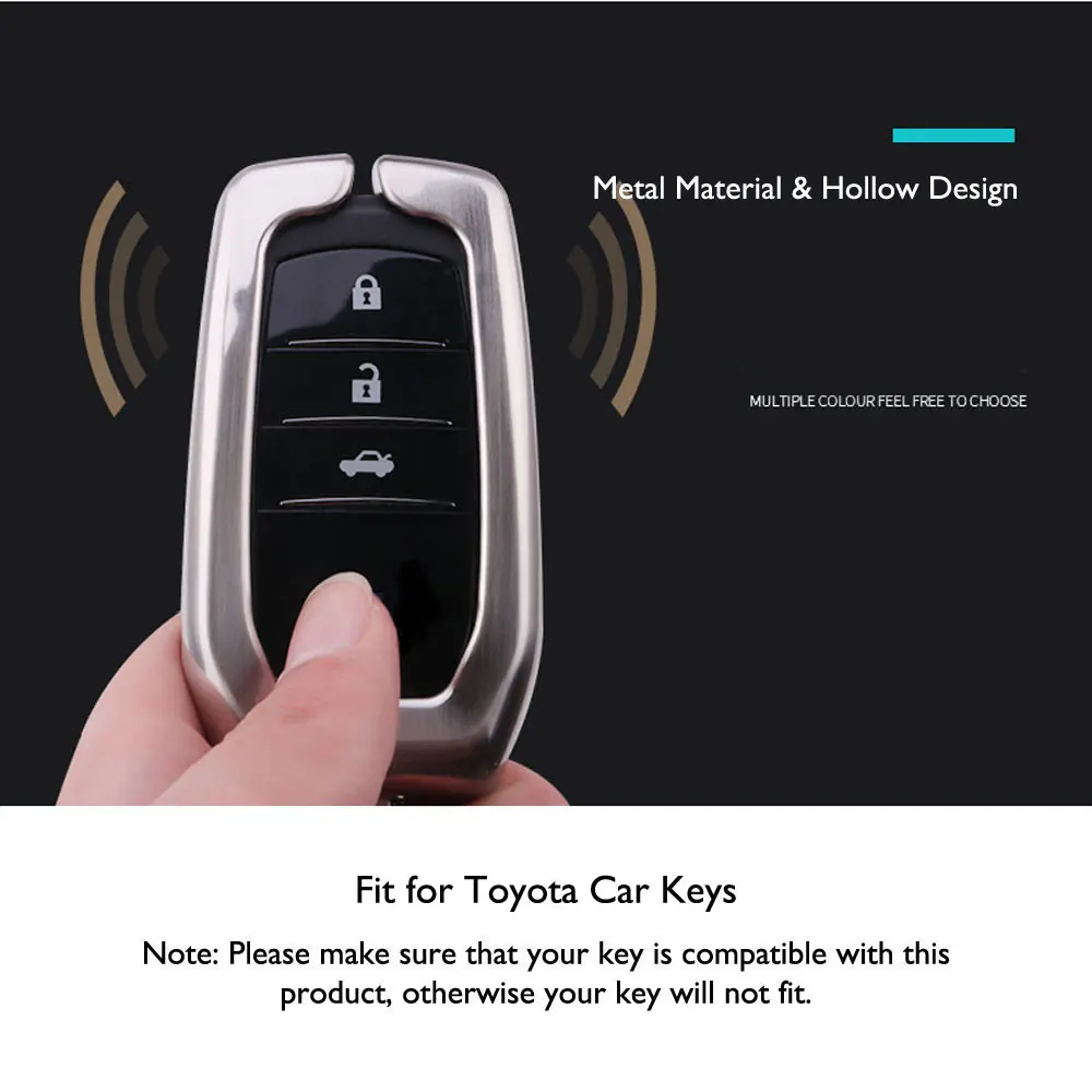 Чехол для автомобильного ключа из цинкового сплава Toyota Land Cruiser Riez RAV4 смарт чехол